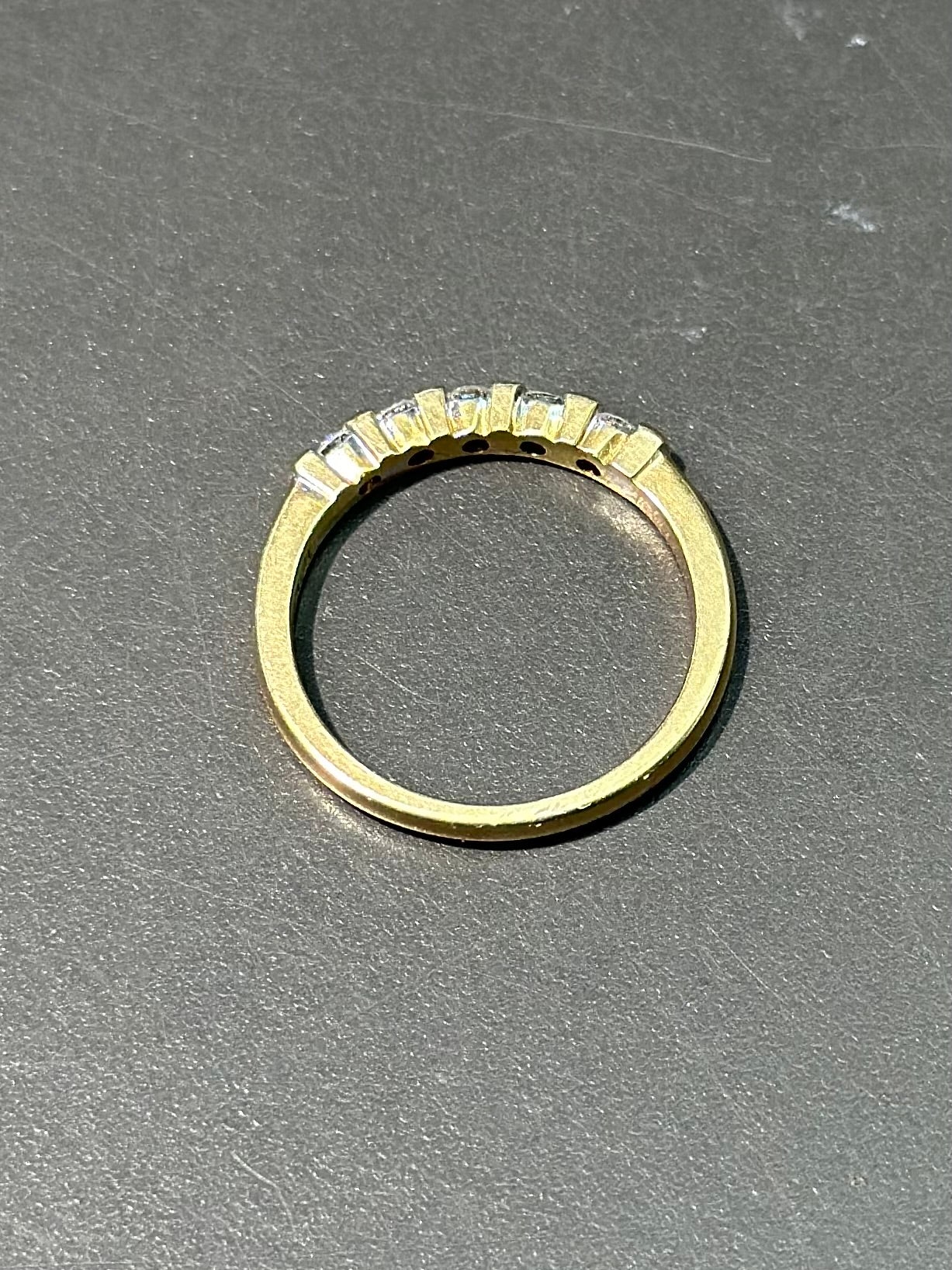 14K Gold Five Stone Diamond Ring SZ 6.75