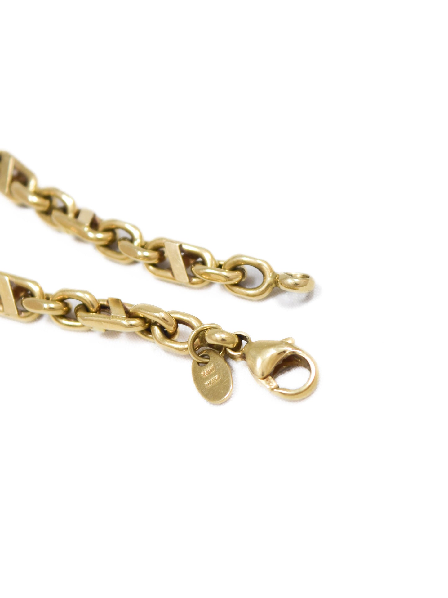 Vintage 14K Gold Fancy Link Chain Necklace 20.0 inch