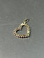 14K Gold Ruby Open Heart Charm