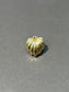 Vintage 14K Gold Hollow Faceted Mini Puffy Heart