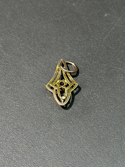Charme Lavelier en or 14 carats Art Nouveau