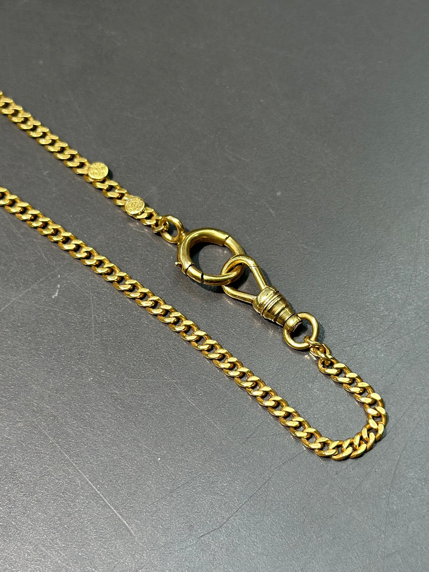 Art Deco 14K Gold Watch Chain 24.0”