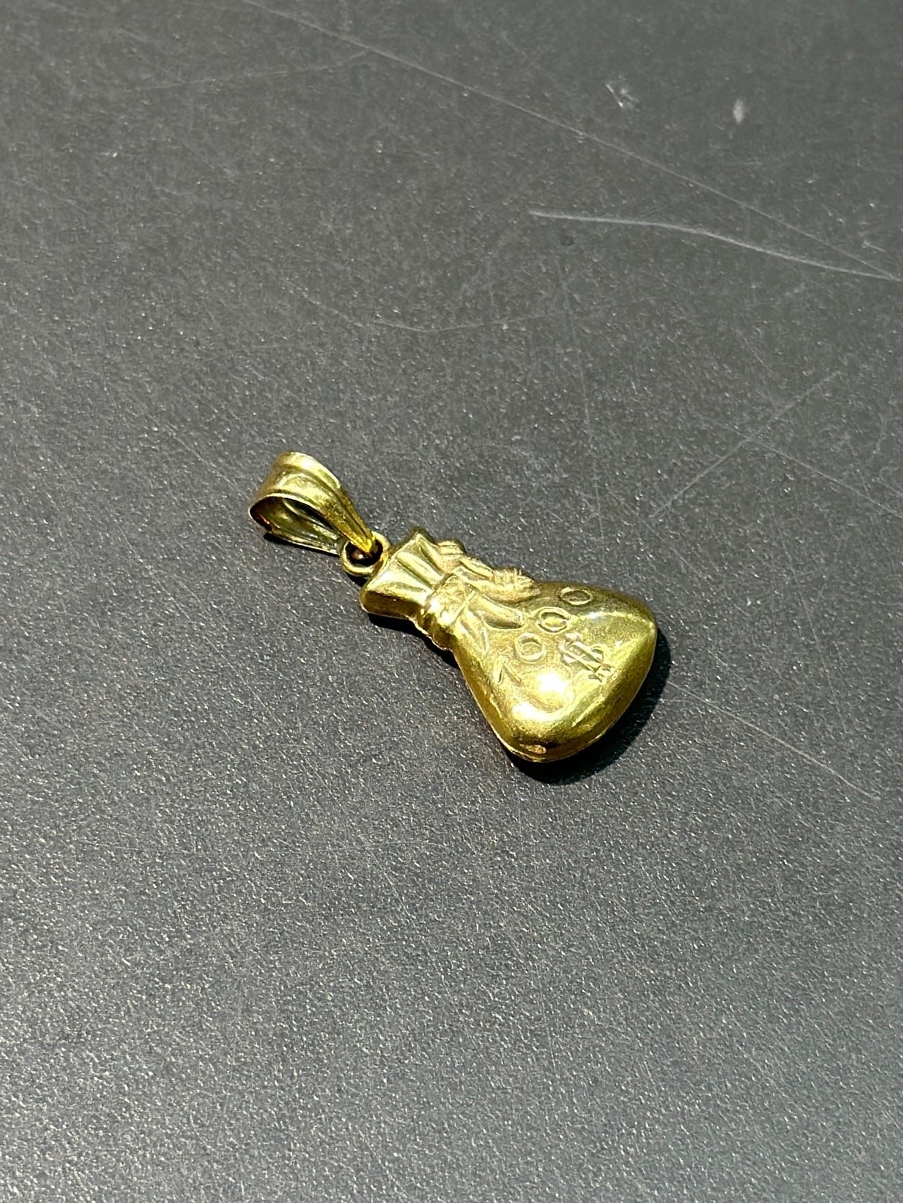 Vintage 14K Gold $1000 Money Sack Charm