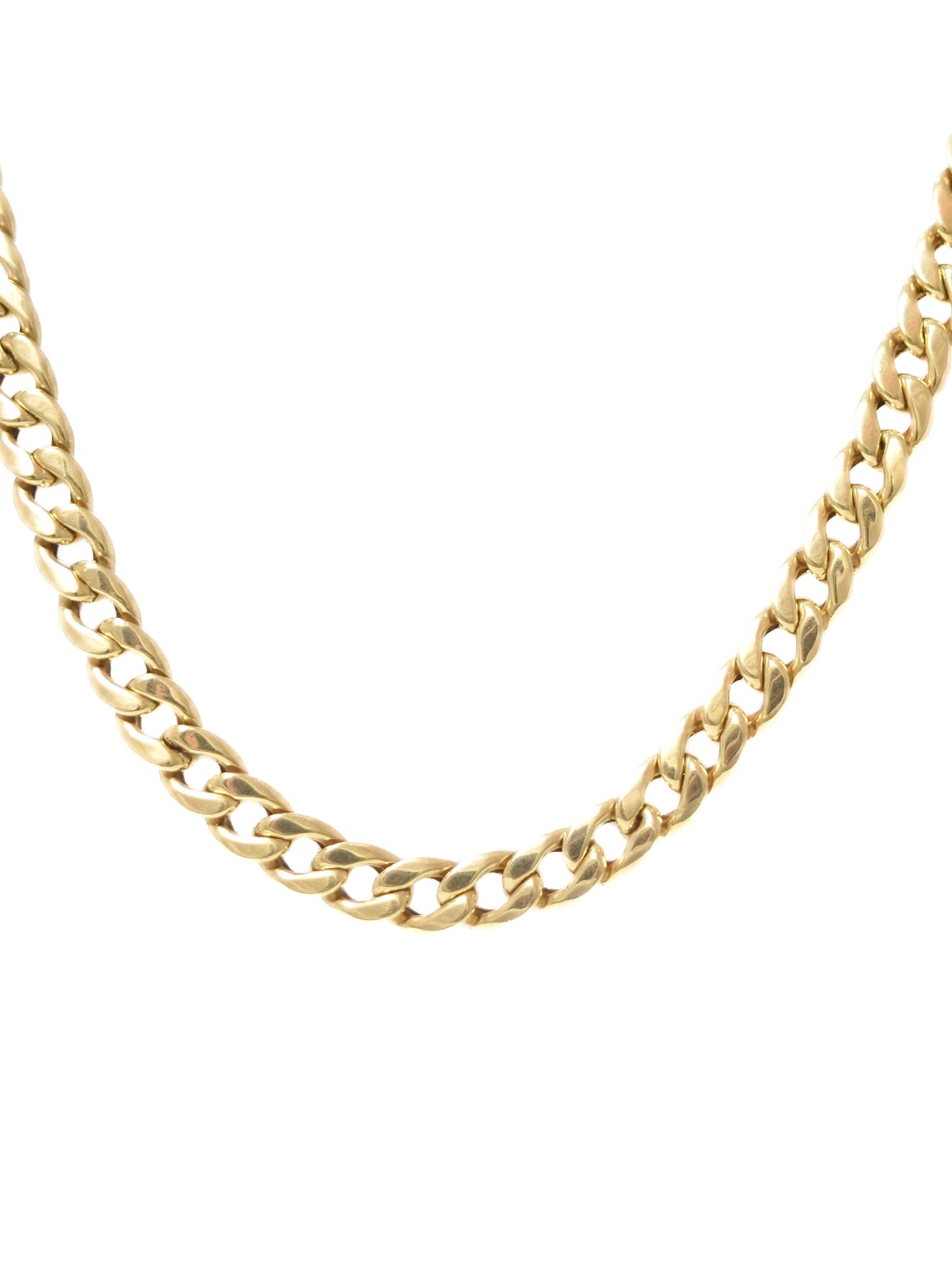 14K Gold 5.5 mm Curblink Chain Necklace