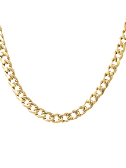 14K Gold 5.5 mm Curblink Chain Necklace