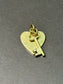 Vintage 14K Yellow Gold Heart Disc and Key Charm