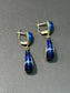 Vintage Tiffany & Co. 18K Gold Enamel Drop Earrings