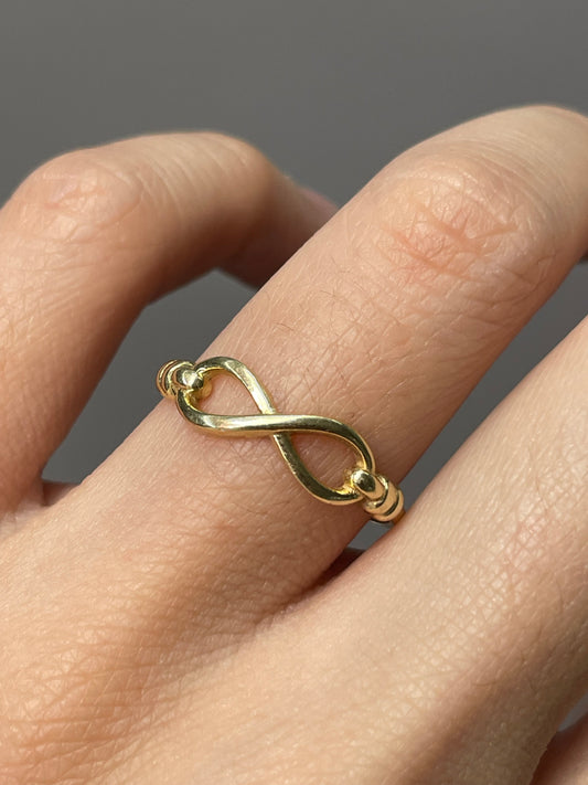 14K Yellow Gold Infinity Ring