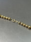 Vintage 14K Yellow Gold 9.0 mm Bead Necklace