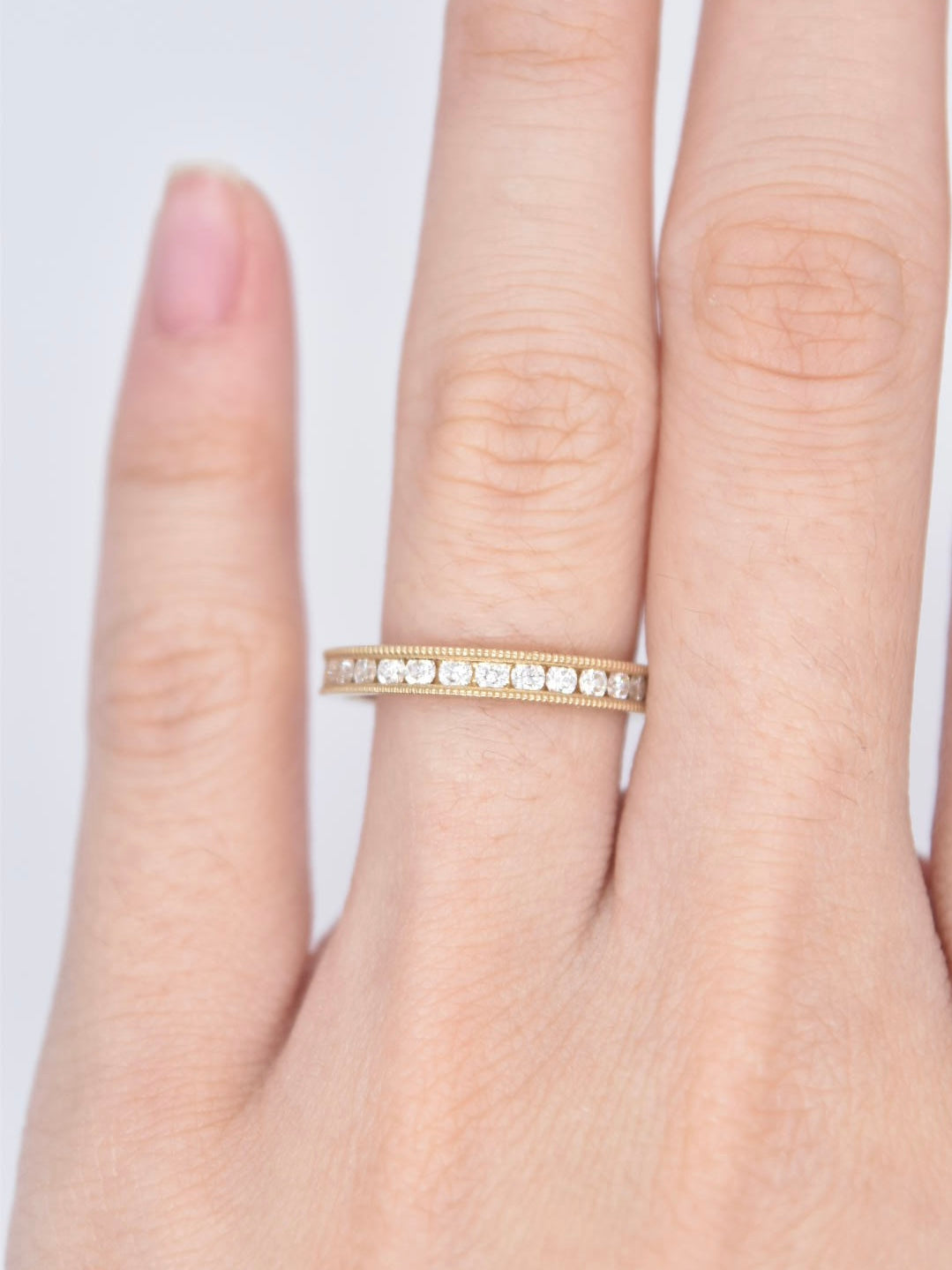 14K Yellow Gold Diamond Eternity Ring