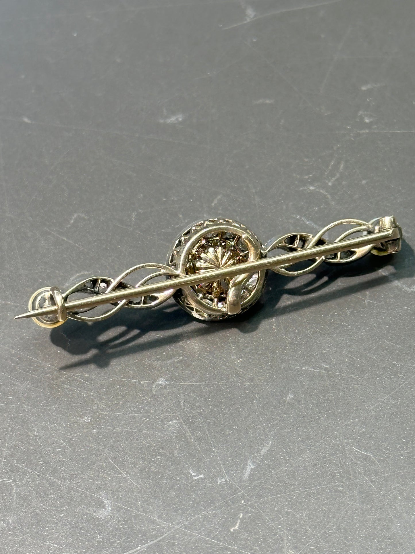 Victorian 18K Gold Natural Pearl Brooch