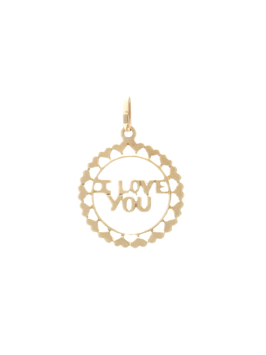 Vintage 14K Gold “I Love You” Charm