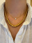 Vintage 14K Yellow Gold Graduated Bead Necklace