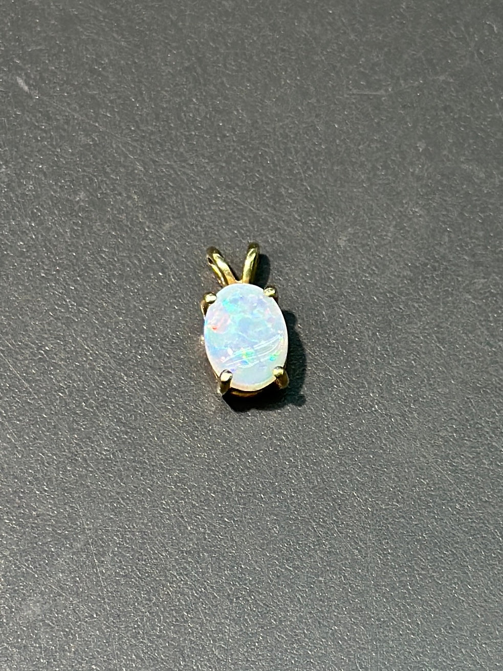 14K 蛋白石吊坠