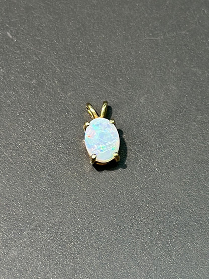 14K 蛋白石吊坠