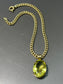 14K Gold Large Citrine Pendant