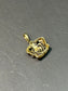 Vintage 10K Gold Diamond Crown Charm