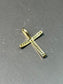 Vintage 14K Gold Emerald Cross