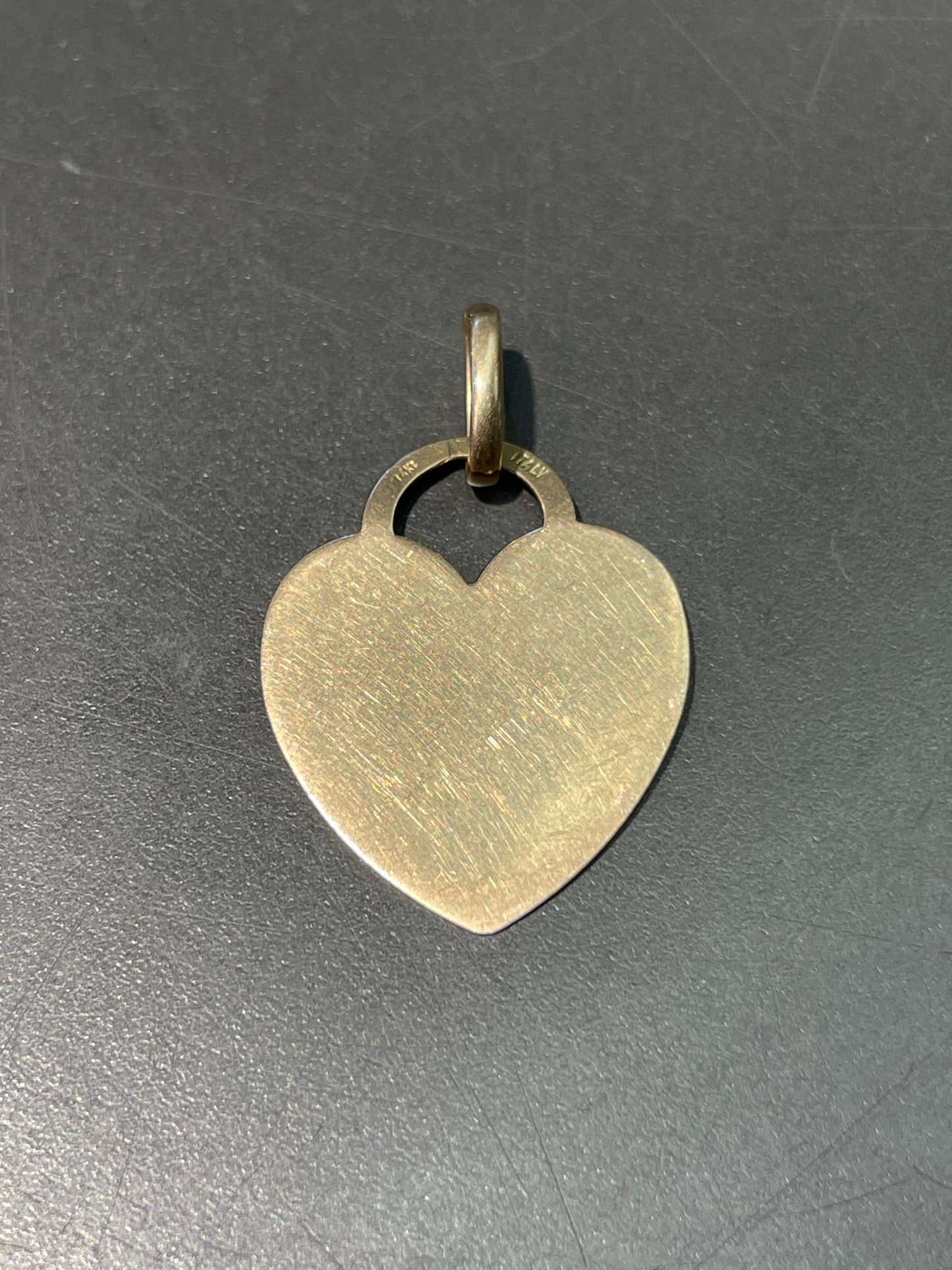 Vintage 14K Gold Heart Shape Charm