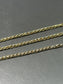 Vintage 14K Gold Woven Link Watch Chain Necklace 19.0 inch