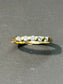 14K Gold Five Stone Diamond Ring SZ 6.75