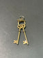 Vintage 18K Gold Key Charm Pendant