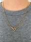 Vintage 14K Yellow Gold Curb Link Watch Chain Necklace 18.0 inch