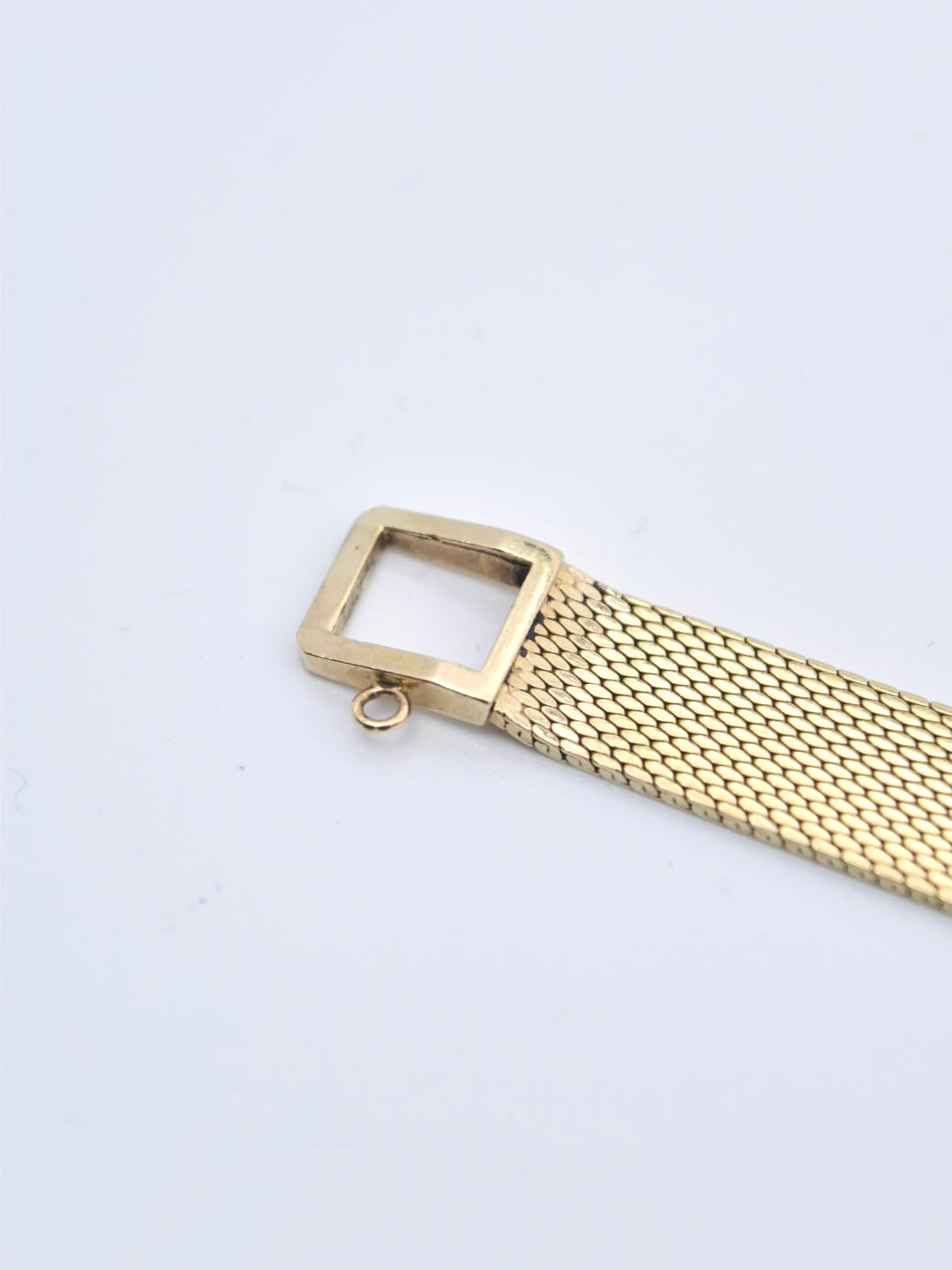 vintage 14K Gold Omega vendu au détail par Tiffany &amp; Co. Diamond Montre-bracelet