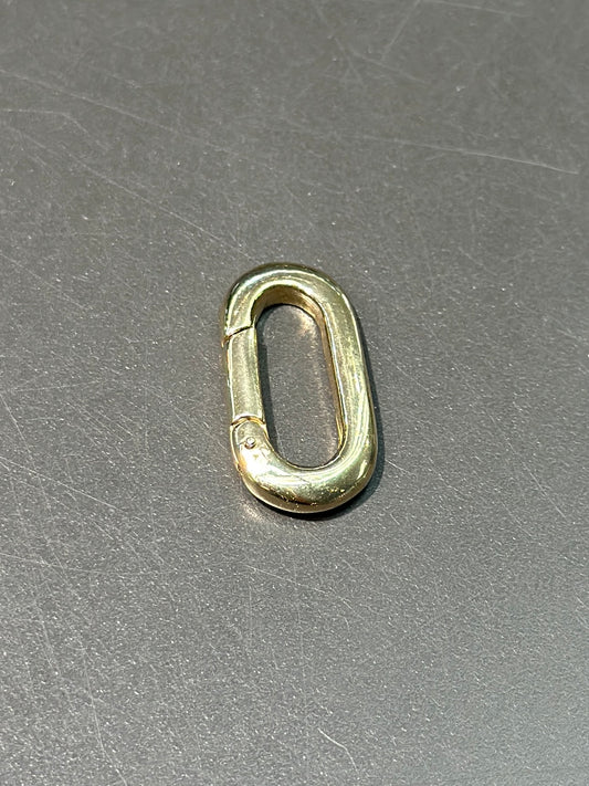 14K Gold Oval Connector Clasp