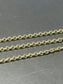 14K Yellow Gold 4.0 mm Rollo Link Chain Necklace