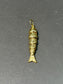 Vintage 18K Gold Articulated Fish Charm