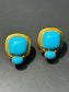 Elizabeth Locke Natural Sleeping Beauty Turquoise Earrings