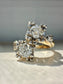 Antique 14K Gold 0.72 CTW Diamond Toi Et Moi Ring