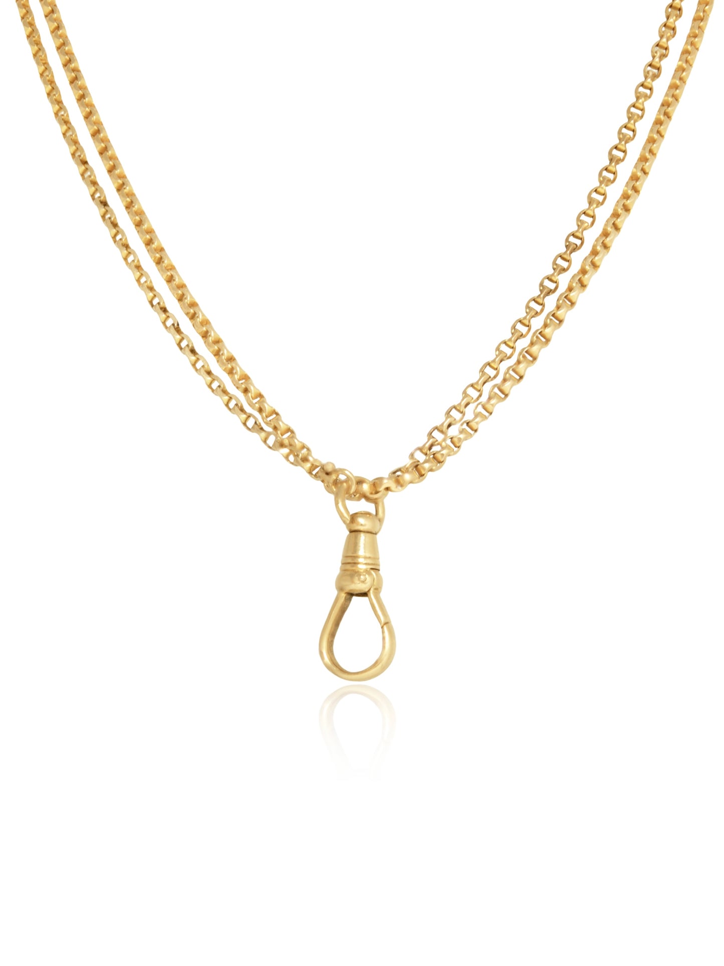 Vintage 14K Gold Longuard Watch Chain Necklace