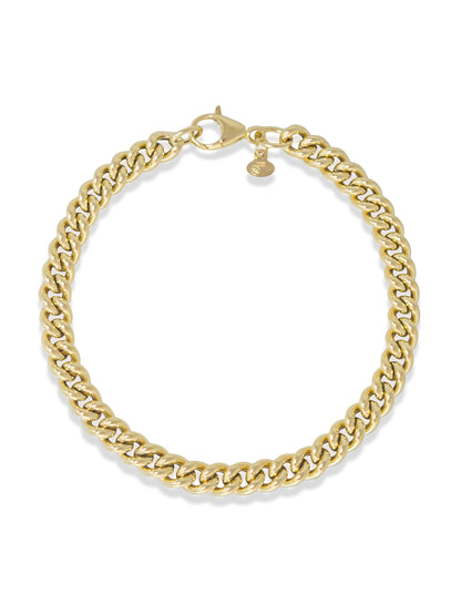 14K Gold 6.0 mm Puffy Curblink Bracelet