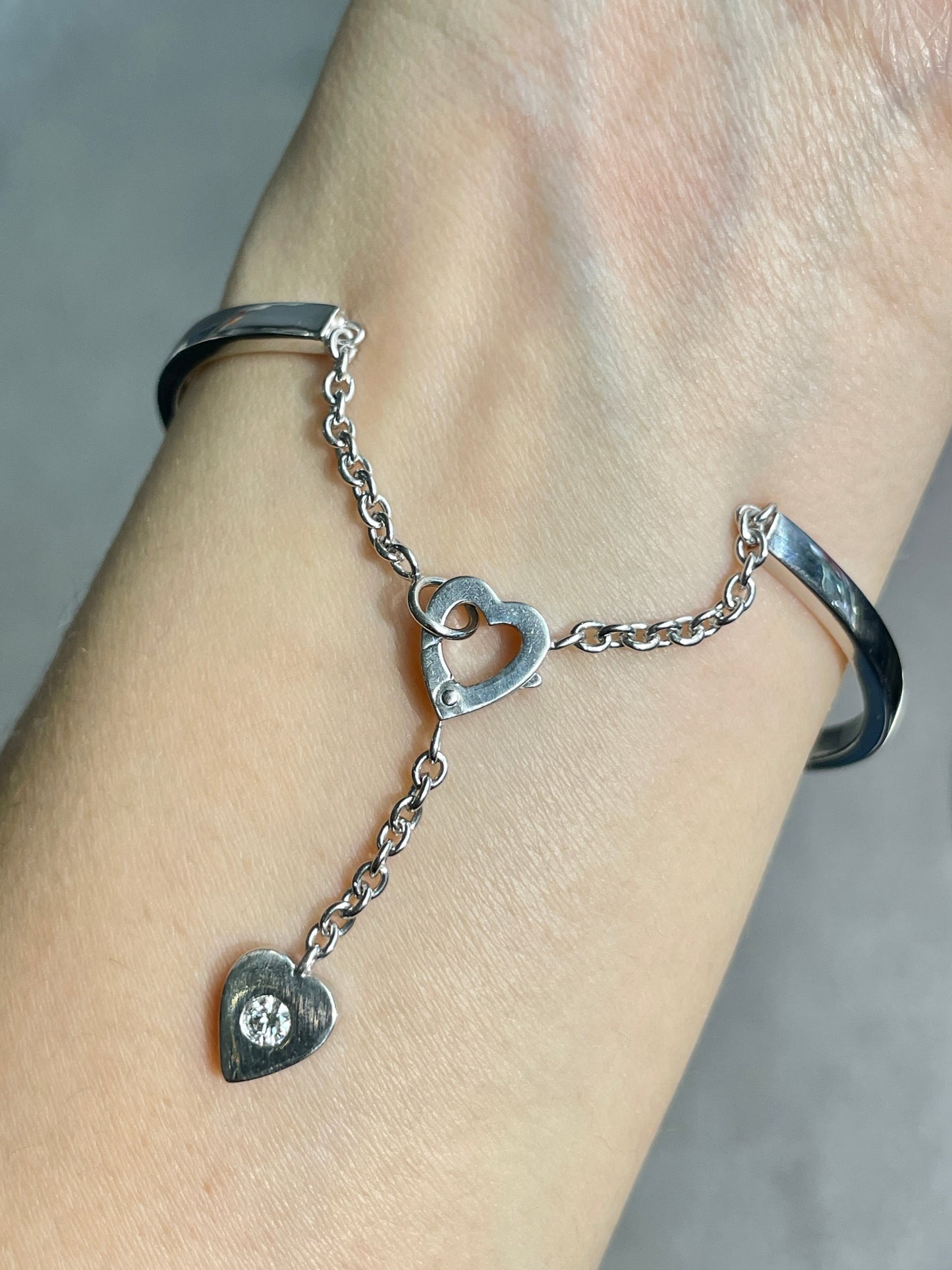 Cartier 18K Gold Mon Amour Diamond Bracelet Size 17