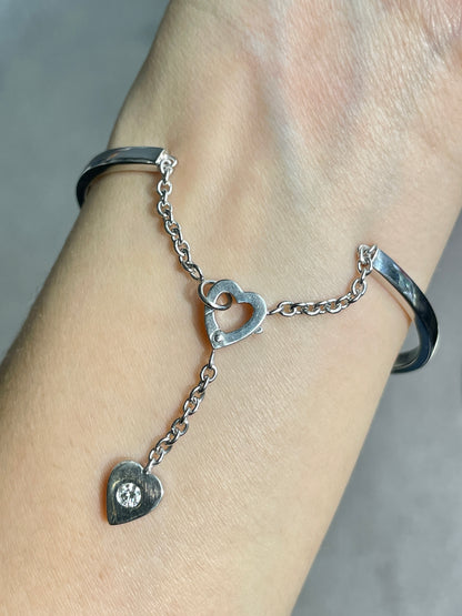 Cartier 18K Gold Mon Amour Diamond Bracelet Size 17