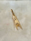 Vintage 18K Gold Rock and Roll Arm Charm