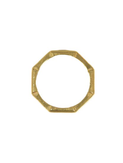 Gucci 18K Yellow Gold Link to Love Pink Enamel Ring