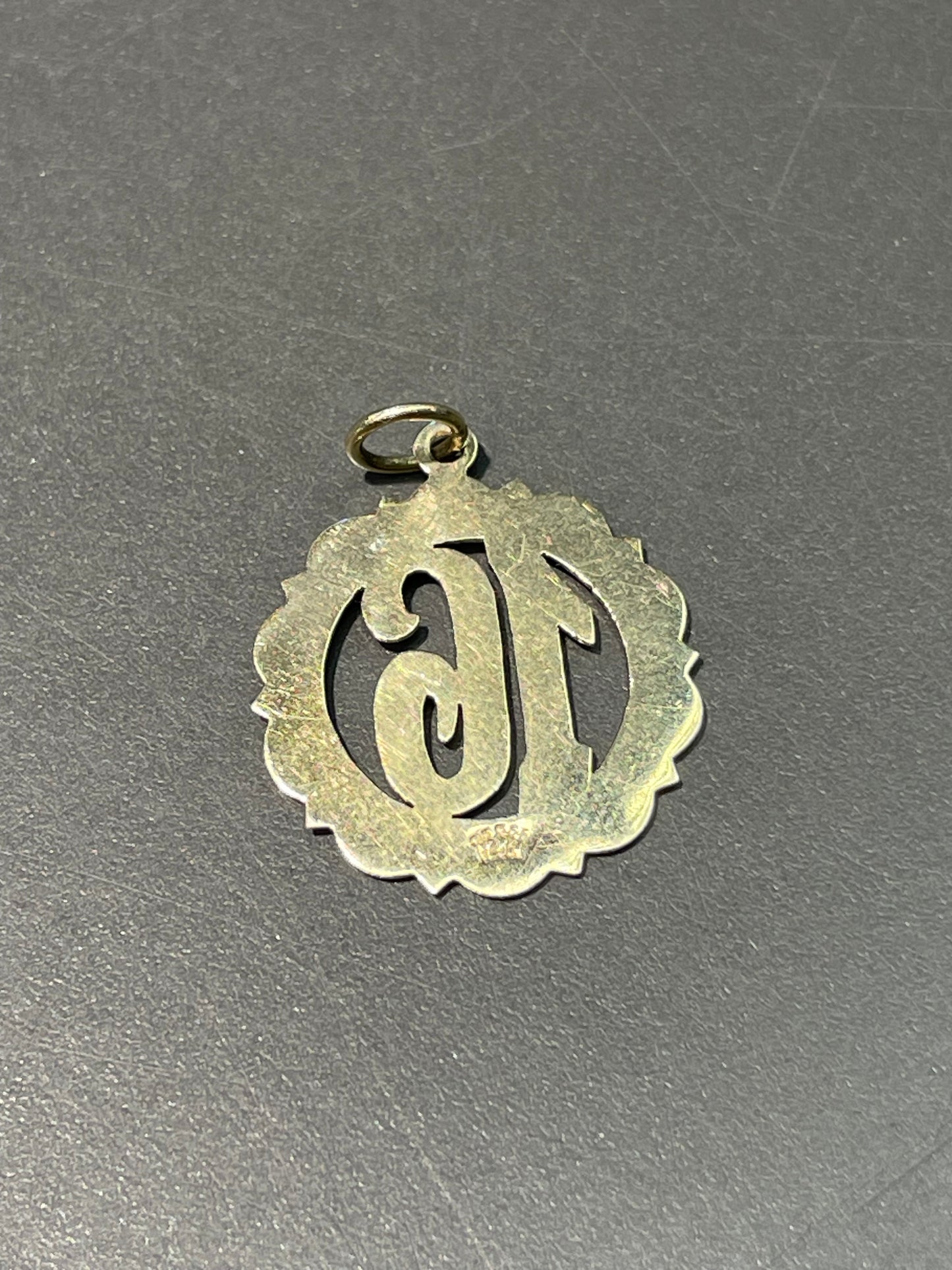 复古 14K 黄金十六吊坠