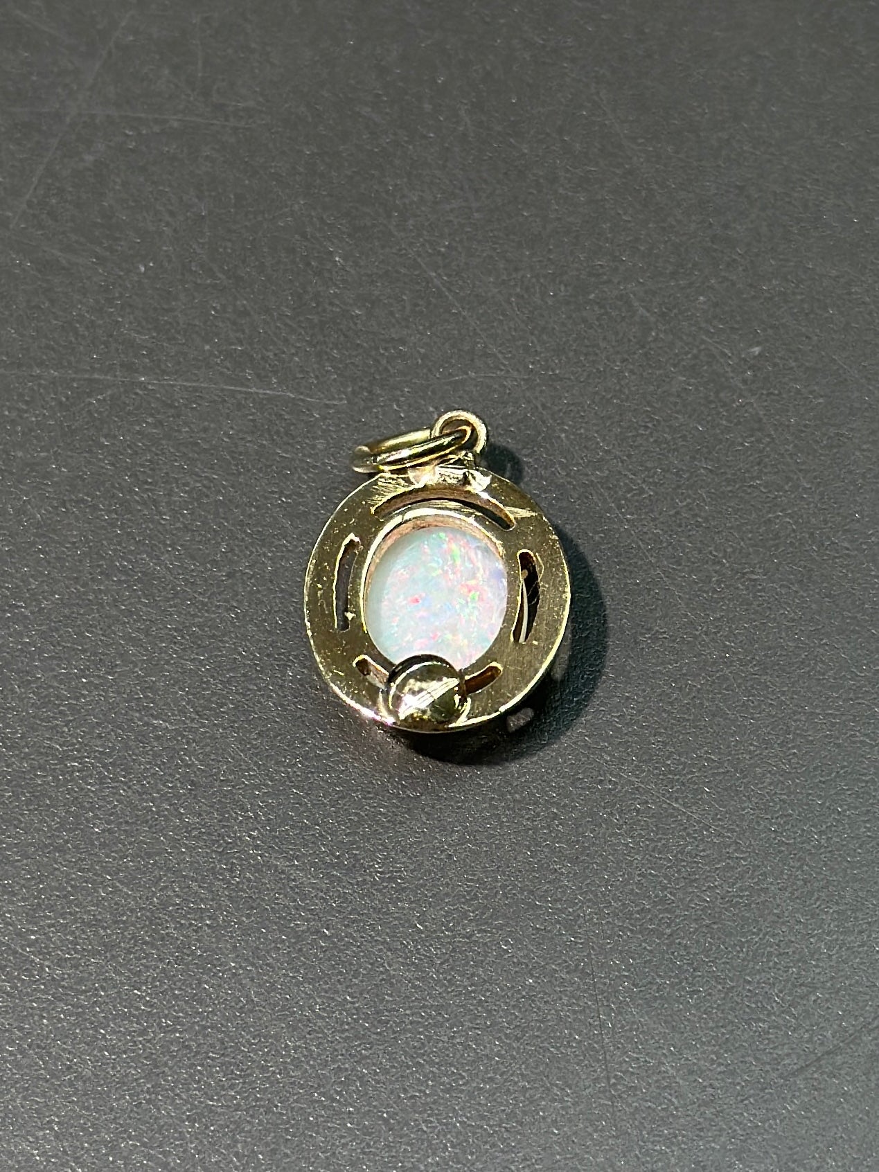 14K Gold Opal Pendant