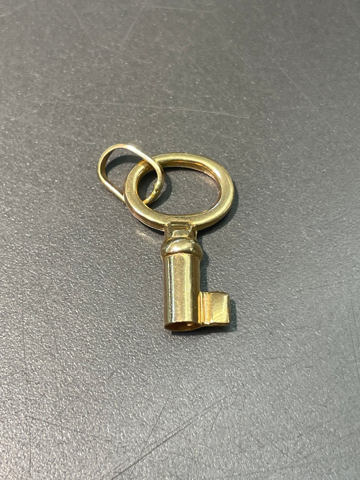 Vintage 18K Yellow Gold Mey Pendant Charm