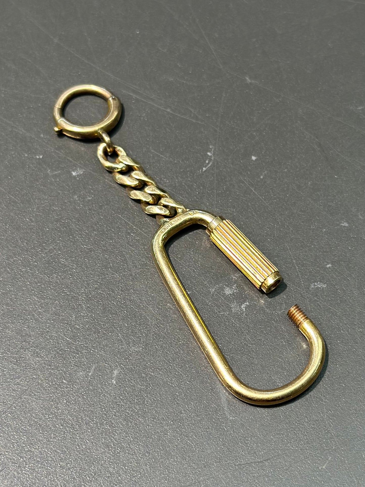 Vintage 14K Gold Carabiner Chain