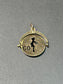 Vintage 14K Gold “Go Dancing” Spinner Charm