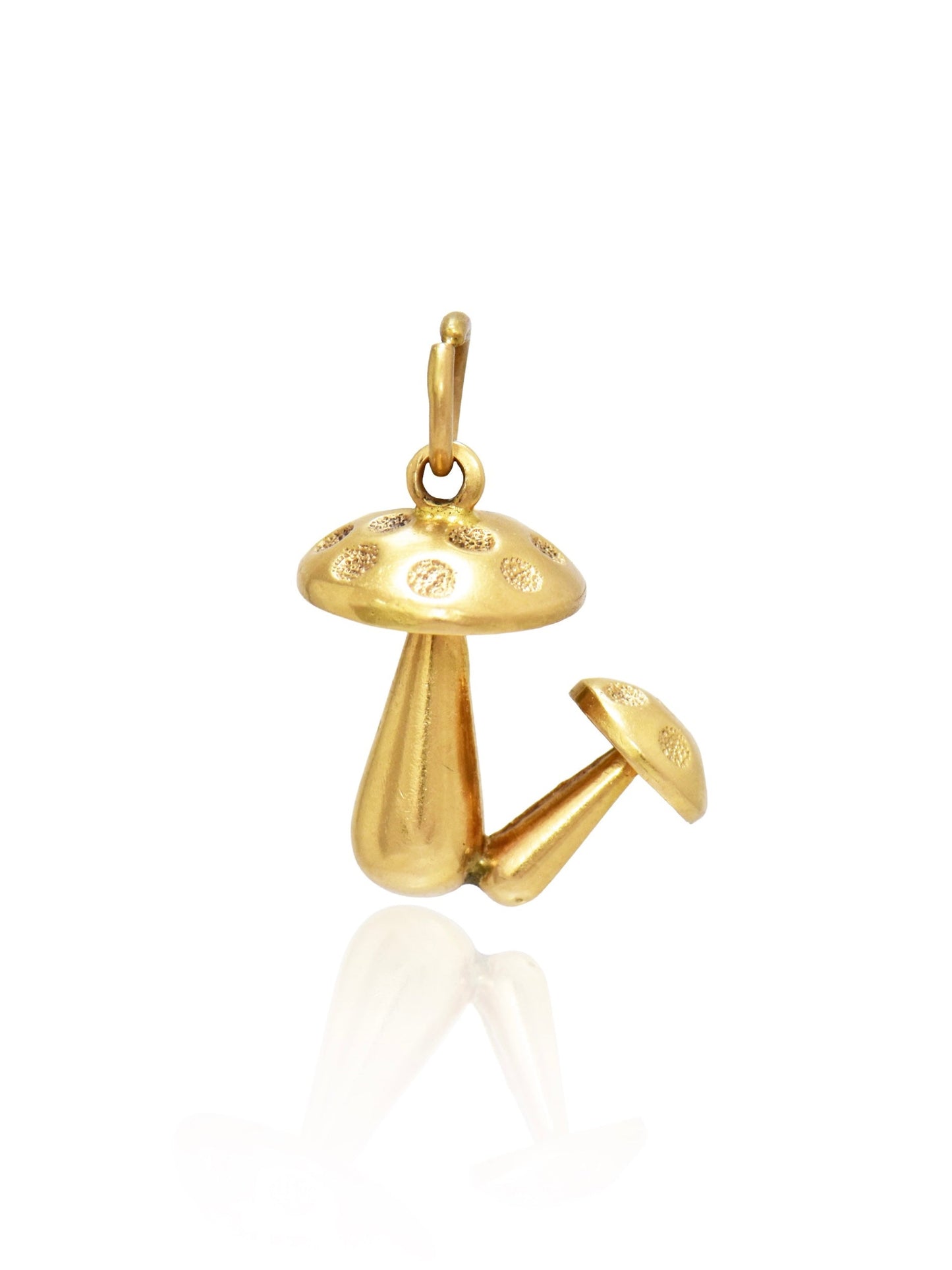 Vintage 18K Gold Mushroom Charm