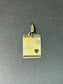 Vintage 14K Gold "Con Amor" Notepad Charm