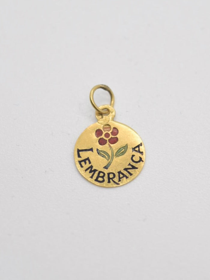 Vintage 19K Gold Lembrança Charm