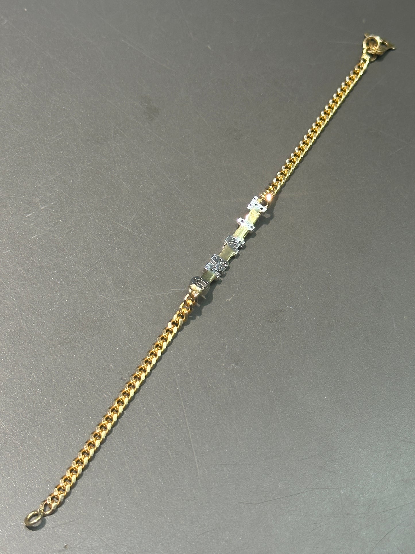 18K 黄金 0.22 CTW 钻石 Ti Amo 链环手链