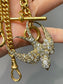 Antique 14K Yellow Gold 3.68 CTW Diamond St. Esprit Brooch