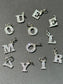 Vintage 14K Gold Diamond Letter Charms